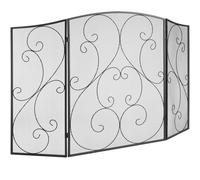 Pantalla de chimenea VEVOR de 3 paneles, pantalla de malla de hierro resistente para chimenea, cubierta de guardapunzantes de 122 (L) x 76,7 (H) CM, no requiere , de chimenea para decoración del hogar