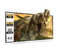 Pantalla de cine al aire libre | Pantalla plegable 4K HD,Aparato de visualización de proyector manual fácil de llevar para cine en casa, teatro, oficina, educación, películas de interior al aire libre