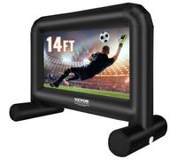 Pantalla de cine inflable VEVOR, pantalla de proyector inflable de 14 pies para exterior con soplador y bolsa de transporte