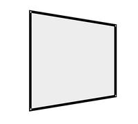 Pantalla de Cortina de Proyector Blanca Plegable Portátil Que No Se Arruga 4:3 con Orificios para Colgar, Adecuada para Películas de Camping Al Aire Libre, Proyección (60 Pulgadas)