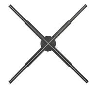 Pantalla de de Holograma, Aplicación de 22 Pulgadas WiFi Control 100-240V Ventilador de Holograma 3D Función de Empalme Múltiple 678 LED para Fiesta (Enchufe Europeo 100-245 V)