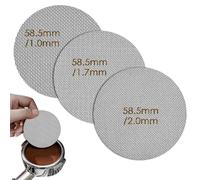 Pantalla De Disco De 51mm/58.5mm, 3 Piezas Puck Screen,1 mm /1,7 mm/2mm De Grosor, 150 µm, Acero Inoxidable 316,Filtro De Café Para Cafetera Espresso,Reutilizable (58.5mm)