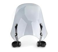 Pantalla de Escudo de Viento Cubierta del Parabrisas De La Motocicleta para Modelos para Harley Dyna Softail Delantero Deflectores De Viento Protector De Pantalla Spoiler(Titanio)