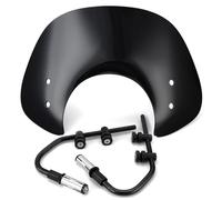 Pantalla de Escudo de Viento Cubiertas para Parabrisas De Motocicleta para Piaggio Vespa LX50 LX125 LX150 GT200 GTS125 Deflectores Viento Alerón para Parabrisas Delantero(Negro 2)