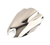 Pantalla de Escudo de Viento Parabrisas Y Deflector De Viento para Motocicleta para FZS600 FZ6R FZ-6R XJ6 F XJ-6F (2009-2017)(Cromo)