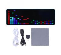 Pantalla de espectro de música LED RGB 16x24 Rhythm Sensor de voz Pickup 20 Dynamic 7 Efectos de color HU-008B Azul para entusiastas de la música
