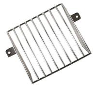 Pantalla de Filtro Lateral de Acero Inoxidable, Antiobstrucción | Rejilla de Drenaje para Canalón, Aberturas Grandes, Instalación Fácil, Plata