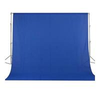 Pantalla de fondo para fotografía, Tela de muselina de algodón for fondo de fotografía y vídeo con croma, multicolor, varios tamaños(Blue,3.0 m X 6m)
