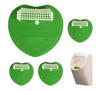 Pantalla de inserción de urinario - Paquete de 4 protectores contra salpicaduras de portería de fútbol, filtro de pissoir antisalpicaduras con control de olores, accesorio de baño de PVC | Prevención
