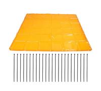 Pantalla de la cortina de soldadura Retardante Retardante UV Proof Guardia de soldadura para talleres de soldadura Sitios industriales Orange 5.7x5.7ft