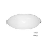 Pantalla de Lámpara Antiniebla y Antiexplosión E27 para Baño | Plástico y Aleación, Montaje en Techo, Resistencia Humedad, Blanco, para Sauna y Zonas Comerciales