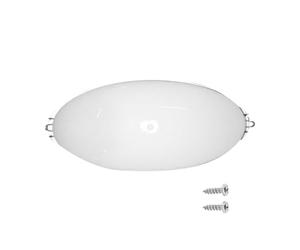 Pantalla de Lámpara Antiniebla y Antiexplosión E27 para Baño | Plástico y Aleación, Montaje en Techo, Resistencia Humedad, Blanco, para Sauna y Zonas Comerciales