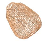 Pantalla de Lámpara Boho Tejida a Mano de Cuerda de Algodón | Hierro y Fibras Naturales, Trama Densa Patrón Artesanal, para Cordón Colgante y Candelabro
