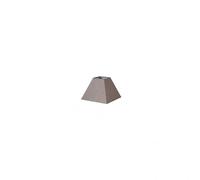 Pantalla de lámpara con forma de pirámide, 12x7x10 cm, color gris; ideal para decoración de interiores y ambientación de espacios.