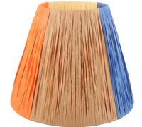 Pantalla de Lámpara de Papel Plisado para Pie y Mesa, Estilo Rústico | Papel y Metal, Diseño Europeo y Nórdico, Adecuado para Lectura y Cocina, Renovación Decorativa