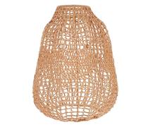 Pantalla de Lámpara Tejida a Mano Boho de Cuerda de Algodón | Trama Densa, Hierro y Fibras Naturales, Recambio para Lámpara de Pie, Uso Interior Acogedor