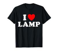 Pantalla de luz Divertida con Texto en inglés I Love Lamp Camiseta