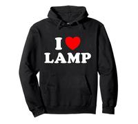 Pantalla de luz Divertida con Texto en inglés I Love Lamp Sudadera con Capucha