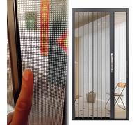 Pantalla de malla ventilada para puerta corrediza, puerta plegable de acordeón de metal con cerradura, divisor de pasillo para dormitorio, fácil de instalar, solución de acceso al hogar