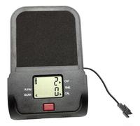 Pantalla de máquina de remo, paquete de contador de conector SM de 2 pines con soporte para teléfono, pistas de conteo de calorías para gimnasio en casa y fitness (negro)