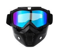 Pantalla de máscara facial desmontable para motocicleta gafas off-road motocross MX ATV gafas para bicicleta de tierra