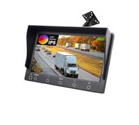 Pantalla de Monitor Coche 7 Pulgadas 1024 * 600 Monitores camión Admite señal Compatible con Todas Las cámaras y(AHD Monitor-BracketB)