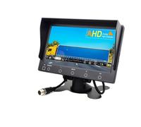Pantalla de Monitor Coche 7 Pulgadas 1024 * 600 Monitores camión Admite señal Compatible con Todas Las cámaras y(AHD Monitor-BracketA)
