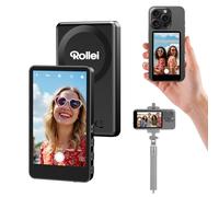 Pantalla de Monitor de Selfie para Teléfono, Rollei Easy Creator Selfie Monitor 3,97" Compatible con iPhone y Android para TikTok Live Streaming Vlog Negro Vlog-Selfie-Monitor-Pantalla-Magnética