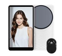 Pantalla de monitor para selfie, pantalla magnética con clip, transmisión en , accesorio portátil para teléfono inteligente para grabación de video, fotografía, creación de contenido, 10,4 x 6 x 1