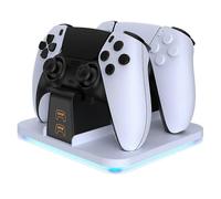 Pantalla de nivel de batería para soporte de carga del mando PS5 Edición Elite Edición RGB Doble Cargador Rápido PRO Base iluminada SLIM
