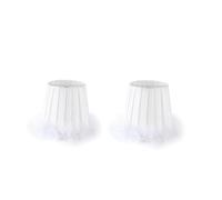 Pantalla de pluma blanca, 1 pantallas con adorno de plumas Clip de estilo europeo en la pantalla de lámpara de plumas Barril Pantalla de lámpara blanca para lámpara de mesa