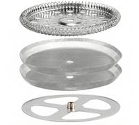 Pantalla de prensa francesa, 1 juego de filtro de prensa francesa, filtros de malla de acero inoxidable reutilizables, repuestos para exprimidor de café, piezas de repuesto