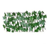 Pantalla de privacidad ajustable de hojas sintéticas, 12 piezas, valla de hiedra artificial para una fácil instalación y mantenimiento (A)