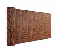 Pantalla de Privacidad de Caña para Exterior, Cañizo Natural para Cubre Vallas. Estera de Bambú Decorativa con Protección Visual para Balcón, Patio y Cenador(Carbonizado,130x250cm)