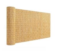 Pantalla de Privacidad de Caña para Exterior, Cañizo Natural para Cubre Vallas. Estera de Bambú Decorativa con Protección Visual para Balcón, Patio y Cenador(Natural,190x450cm)