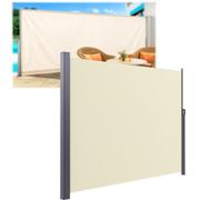 Pantalla De Privacidad For Exteriores con Toldo Lateral Retráctil,Valla De | Viene Con Todos Los Accesorios De Montaje,Marco De Aluminio,For Jardín Al Aire Libre,Piscina(Beige,2x5m/7x16ft)