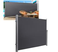 Pantalla De Privacidad For Exteriores con Toldo Lateral Retráctil,Valla De | Viene Con Todos Los Accesorios De Montaje,Marco De Aluminio,For Jardín Al Aire Libre,Piscina(Dark Gray,1.8x3m/6x10ft)