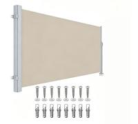 Pantalla De Privacidad For Patio,Toldo De Protección Independiente | Toldo Lateral Ajustable, Viene Con Todos Los Accesorios De Montaje, Pantalla De Patio Retráctil(Beige,2x3m/7x10ft)