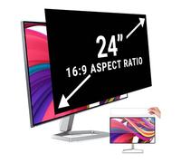 Pantalla de privacidad para monitor de 24 pulgadas, filtro de privacidad para monitores de pantalla ancha 16:9, filtro de luz azul antirreflejo, cubierta de privacidad