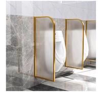 Pantalla de privacidad para orinario de hombre, panel divisor de vidrio templado con marco de acero inoxidable, partición de pared para baños comerciales