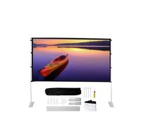 Pantalla de proyección, 16:9 Aluminum Alloy Simple Portable Folding 60 72 84 100 120 Inch Outdoor Home KTV Office 3D HD Projection Screen para Cine en casa(60 Inch)
