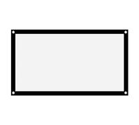 Pantalla de Proyección 16:9, Poliéster Suave, Portátil, sin Arrugas, Plegable, para Cine en Casa, Conferencias, Películas para Acampar