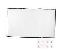 Pantalla de Proyección Al Aire Libre, 16:9 Pantallas de Películas de Proyector Portátiles Antiarrugas Plegables para Cine en Casa Soporte para Interiores Al Aire Libre Proyección (72 pulgadas)