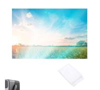 Pantalla de proyección con Adhesivos 180x120cm Pantallas de proyector Plegable Porta de película Blanca Pelete de película para Navidad Halloween