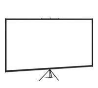 Pantalla de proyección con de 90 pulgadas 16:9 4K HD con soporte. Pantalla portátil ajustable y para proyector para uso en interiores y exteriores para películas, cine en casa, juegos y oficina