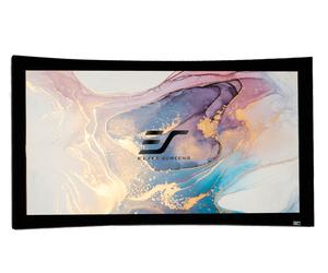Pantalla De Proyección Curva Lunette: Pantalla Wide-Pantalla de proyección para cine en casa Elite Screens CineWhite / Widescreen ultraancha Widescreen 21:9) / 158" (369x157 cm)