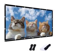 Pantalla de Proyección de 60 a 300 Pulgadas,Pantalla de Cine para Exteriores con Formato 4:3 4K HD, Pantalla de Proyección Plegable para Cine en Casa y Presentaciones en la Oficina(180inch)