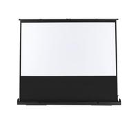 Pantalla de proyección de 80 pulgadas, 170 x 100 cm, tamaño de pantalla 16:9, pantalla de proyección portátil, pantalla de proyector de suelo de 160°, altura ajustable con pies giratorios y asa de