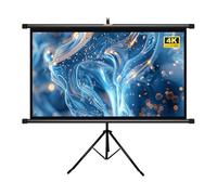 Pantalla de proyección de Pared con trípode, 60/72 Pulgadas, 16:9 HD, Pantalla de proyección desplegable Manual, Altura del Soporte Ajustable, for Cine en casa en Interiores.(60 Inch)