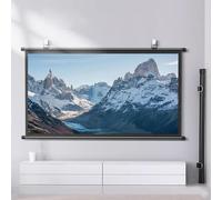 Pantalla De Proyección Desplegable 30" , 40" , 50" , 60" , 72", Pantalla Cortina De Proyector HD Montada En Pared Y Techo, Relación 4:3 , 16:9, Para Cine En Casa, Presentación De Cine, Educación(4:3,7
